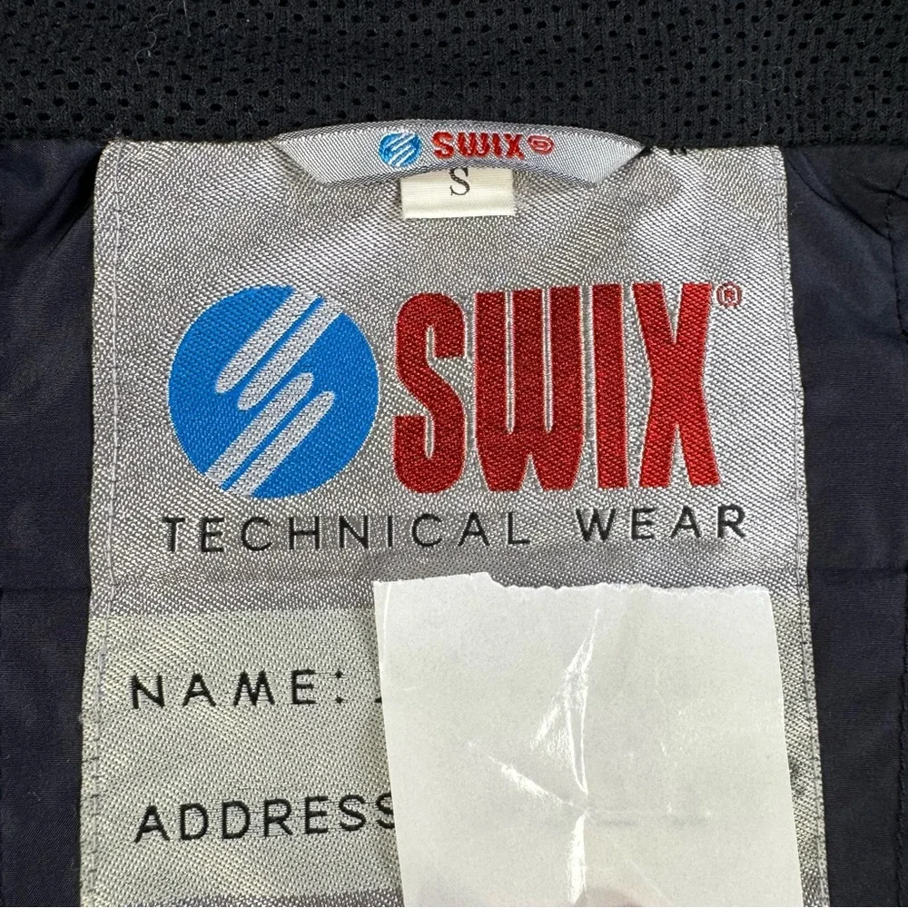 Swix‎ Men’s Small Air Mesh Back Technical Vest Black Red Full Zip